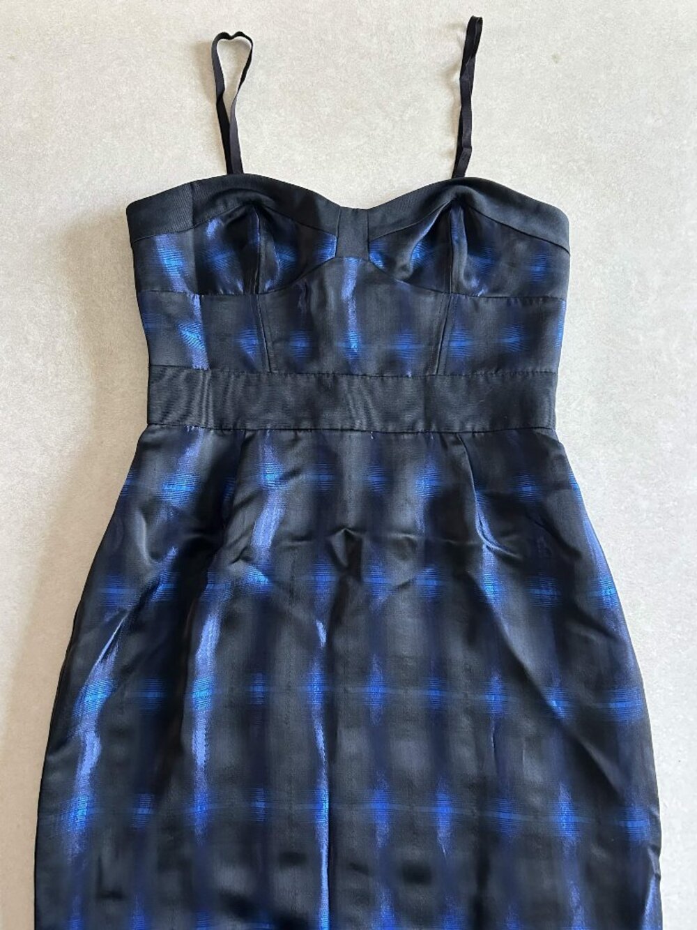Diane von Furstenberg Little Ann Plaid Bustier Dress ASO Blair Waldorf - Picture 4 of 7